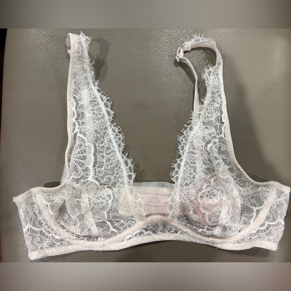 Victoria's Secret Lace Bralette - Cream